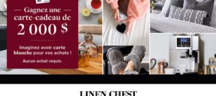 Concours Linen Chest Carte-cadeau de 2 000 $