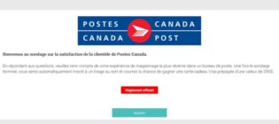 Concours sondage de satisfaction de la clientèle de la Société canadienne des postes