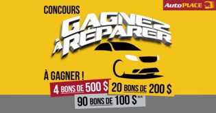 Concours AutoPLACE Gagnez à réparer