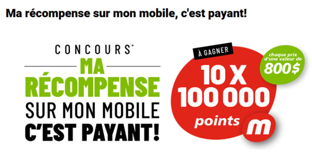 Concours Metro Ma récompense dans mon mobile c'est payant