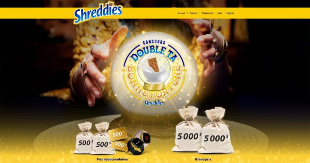 Concours Shreddies Double ta bonne fortune
