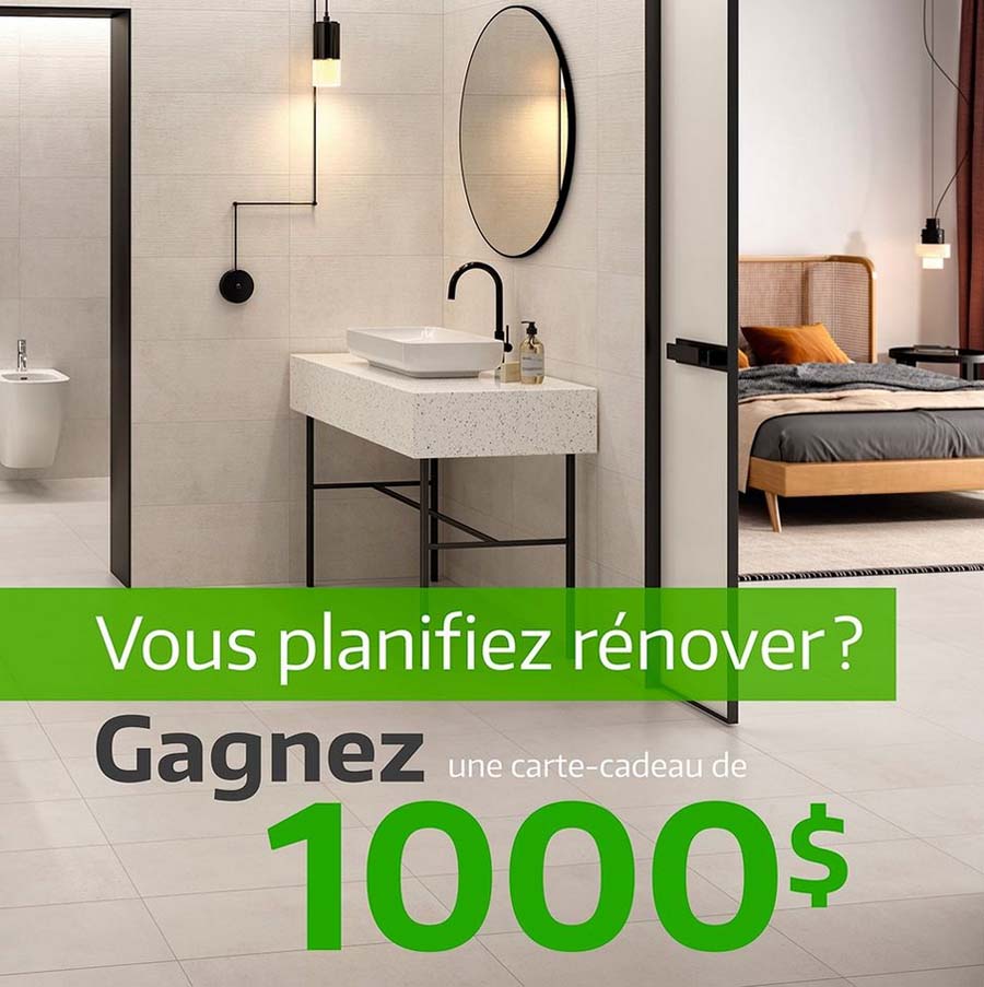 Prix du concours Flordeco Courez la chance de gagner vos rénos pour la nouvelle année