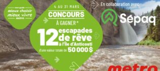Concours Metro et Sépaq Repérez le vert