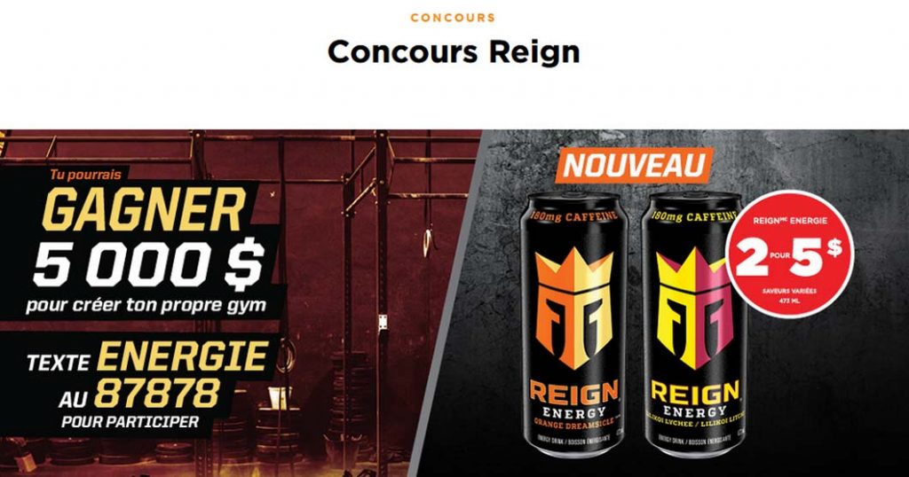 Concours Couche-Tard et Reign Gagner un gymnase à la maison