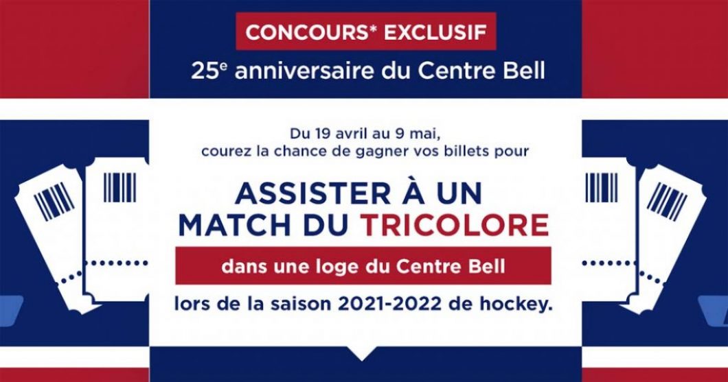 Concours Rona Assister à un match du tricolore