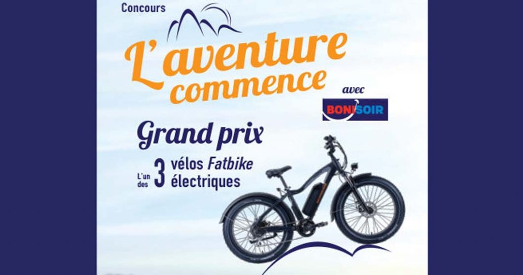 Concours L'aventure commence avec Boni-Soir