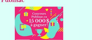 Concours Publisac 15 000 $ à gagner