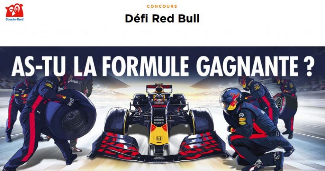 Concours Couche-Tard Défi Red Bull As-tu la formule gagnante ? Racing Activation