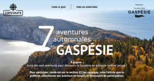 Concours Radio-Canada 7 aventures automnales en Gaspésie