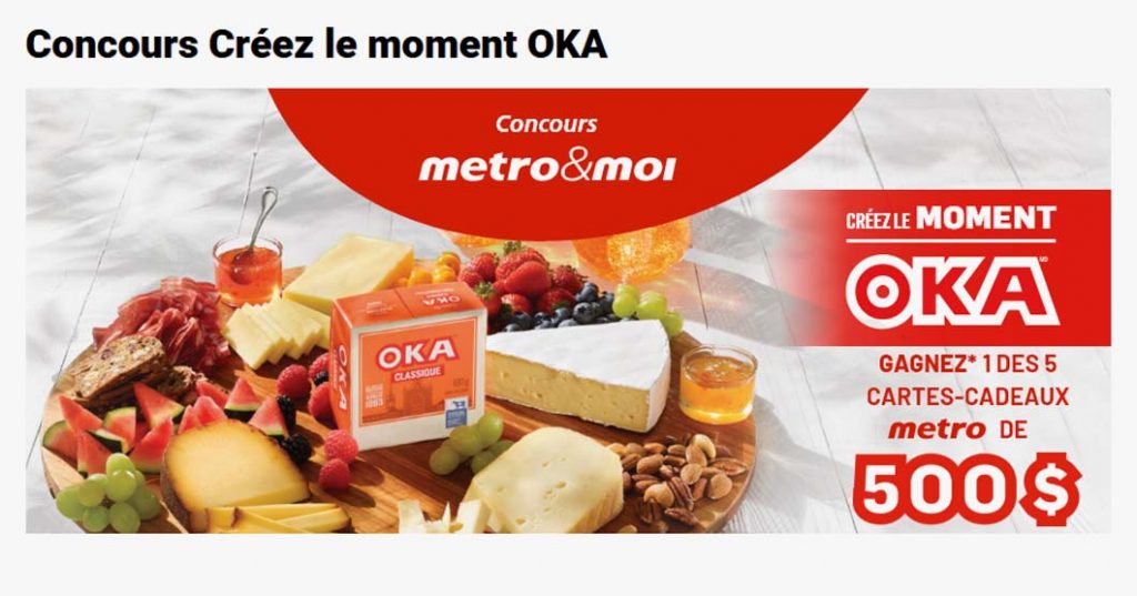 Concours Metro Créez le moment OKA