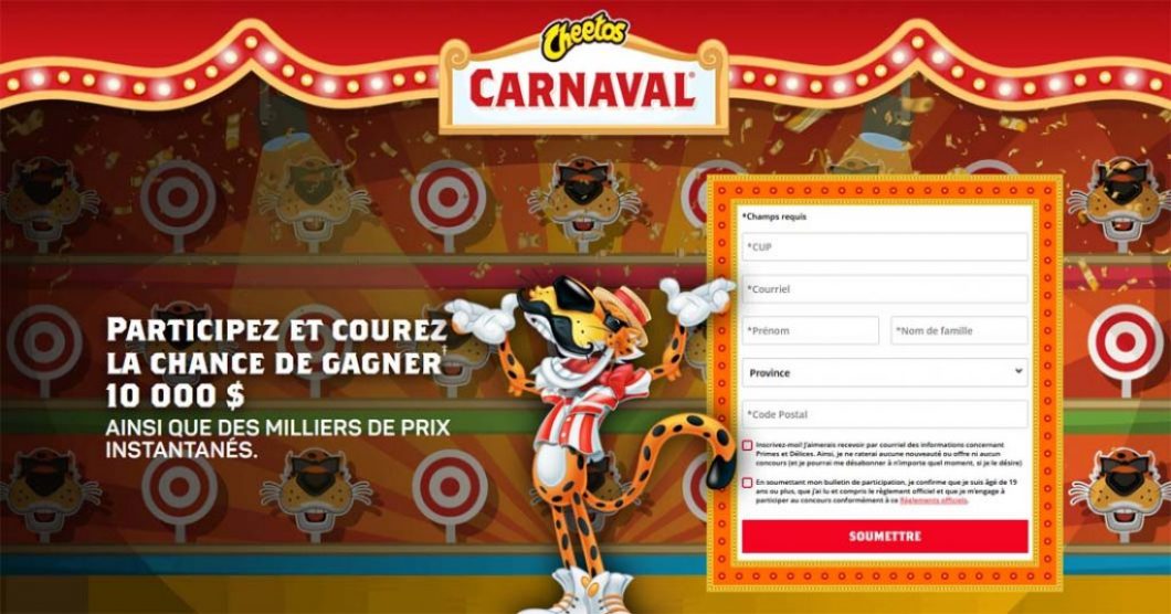 Concours Carnaval de Cheetos
