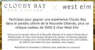 Concours Cloudy Bay X West Elm