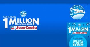 Concours Un million de milles chez Jean Coutu