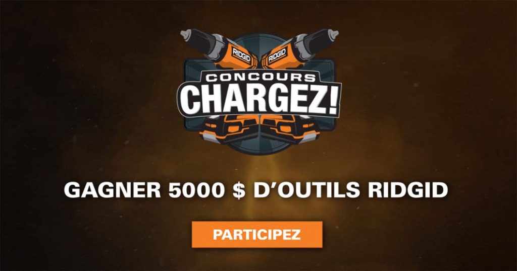 Concours Ridgid Chargez!