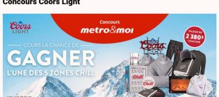 Concours Coors Light chez Metro