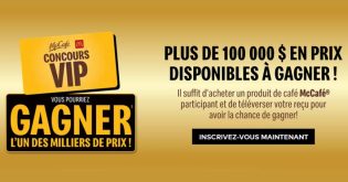 Concours Keurig VIP de McCafé