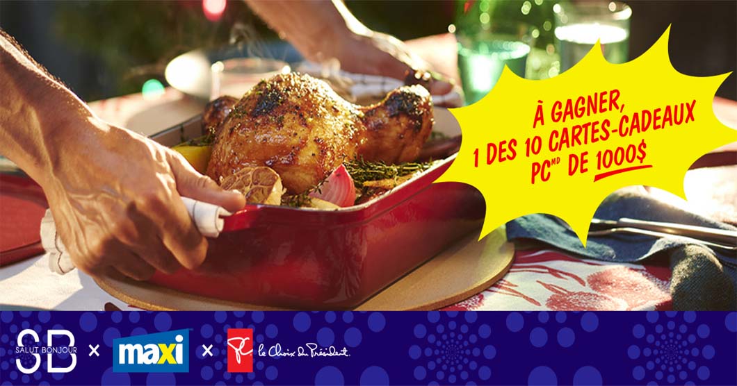 Concours Salut Bonjour, Maxi et PC vous payent la traite pour les Fêtes