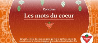 Concours SB Privilèges et Canadian Tire Les mots du cœur
