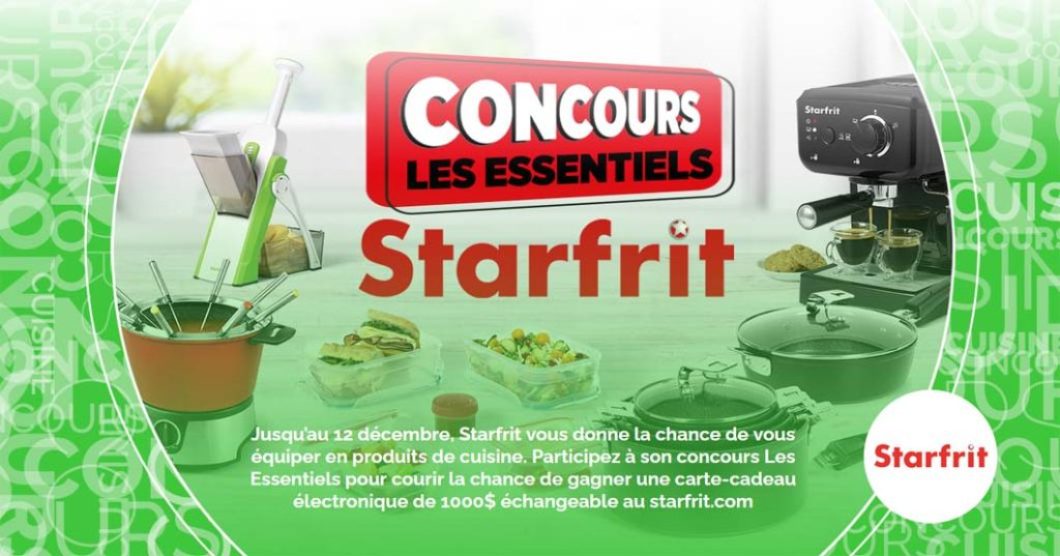 Concours SB Privilèges Les essentiels Starfrit