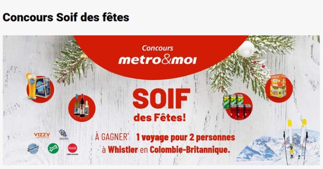 Concours Metro Soif des fêtes