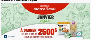 Concours Metro Janvier végan