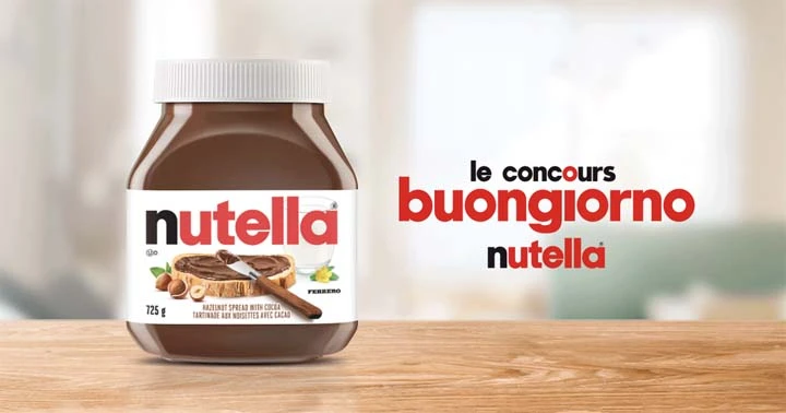 Concours SB Privilèges Buongiorno Nutella de Ferrero