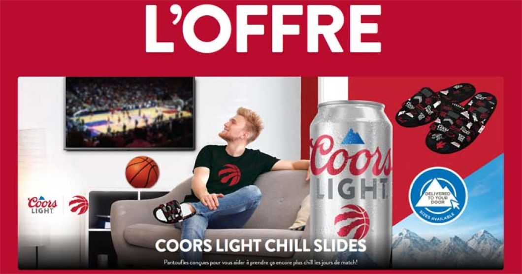 Promotion Pantoufles Coors Light Chill Slides Basketball