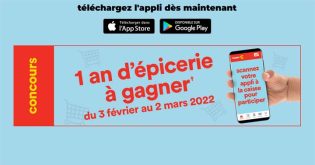 Concours 1 an d’épicerie à gagner avec l’appli Super C