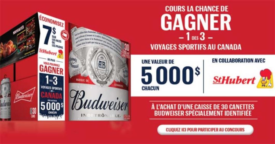 Concours Budweiser St-Hubert Voyage de sport