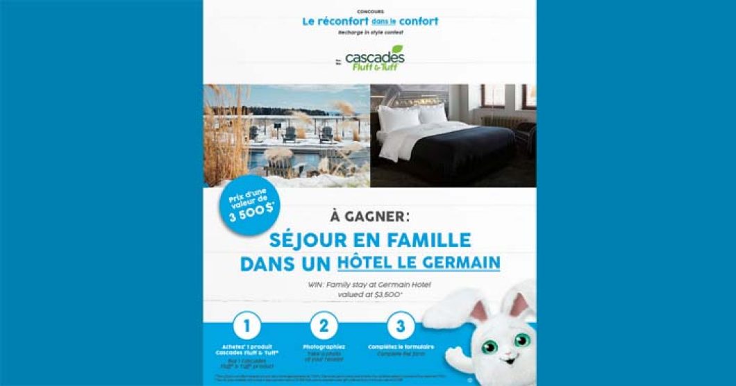 Concours Cascades Fluff & Tuff Réconfort dans le confort