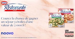 Concours Un souper presque parfait Dr Oetker Ristorante Pizza