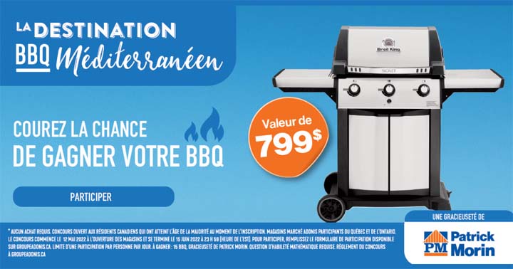 Concours Adonis Gagnez votre BBQ