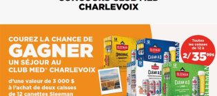 Concours Couche-Tard Sleeman Club Med Charlevoix