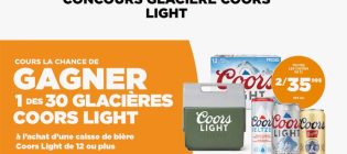 Concours Couche-Tard Glacière Coors Light