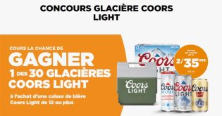 Concours Couche-Tard Glacière Coors Light