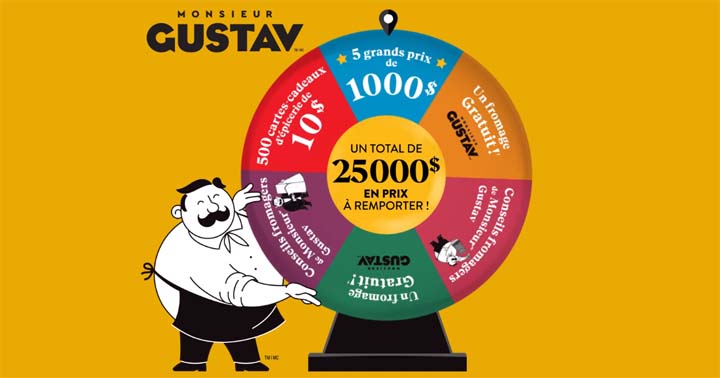 Concours Prix instantané Monsieur Gustav Roulez et gagnez