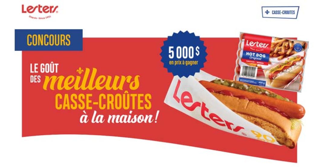 Concours Lesters Le goût des meilleurs casse-croûtes à la maison