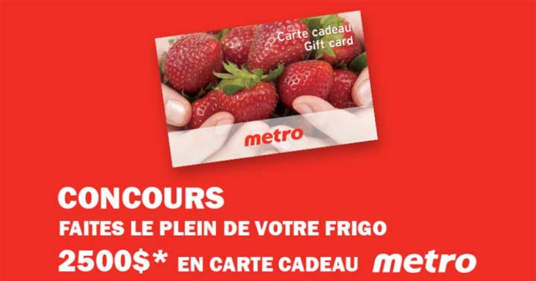 Concours Brunet Faites le plein de votre frigo