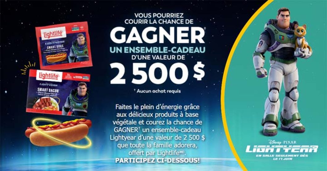 Concours Lightlife Film Lightyear de Disney et Pixar