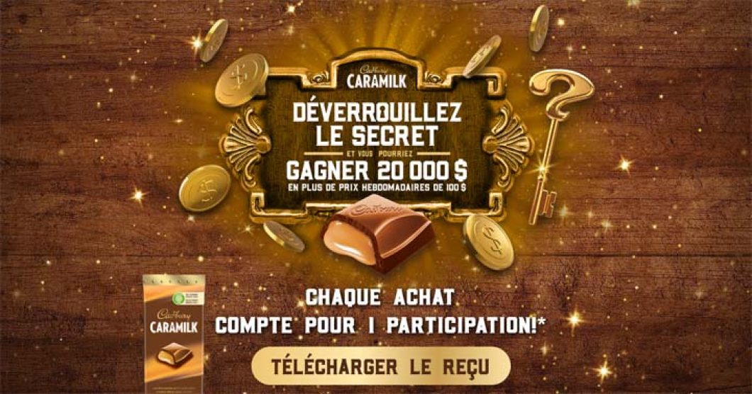 Concours Caramilk Déverrouillez le secret