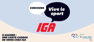 Concours IGA et les Jeux du Québec Vive le Sport
