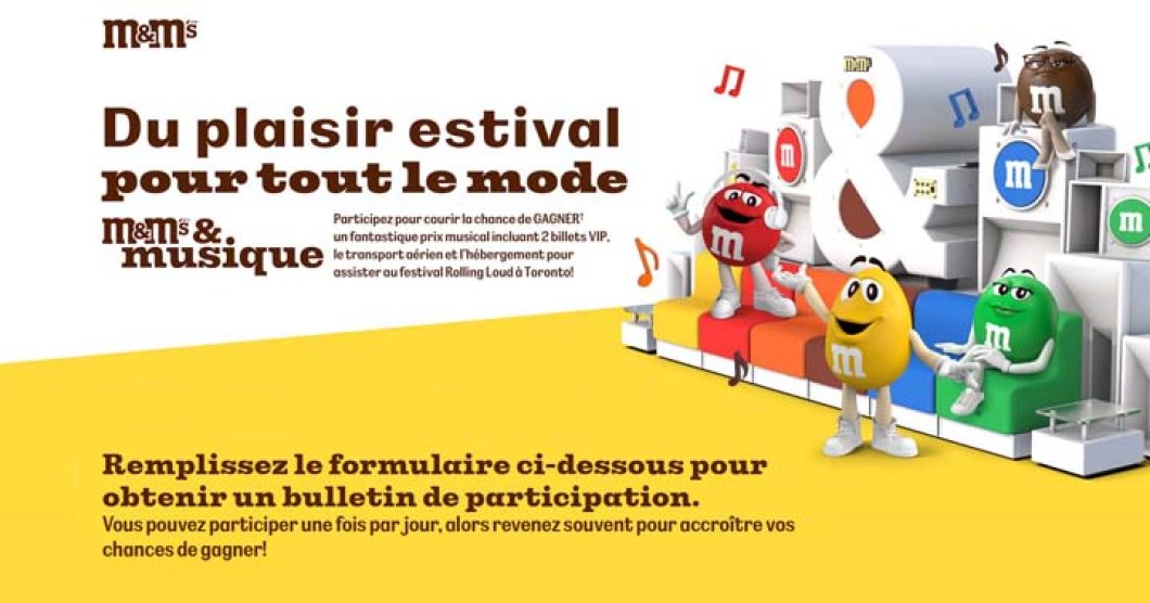 Concours M&M’S en musique