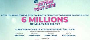 Concours Air Miles Des extras tout l'été