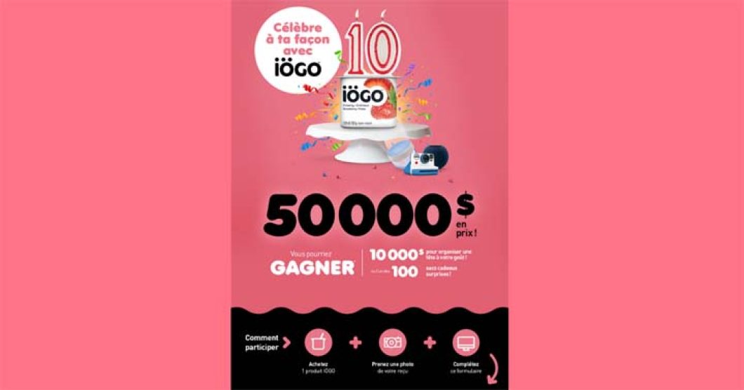 Concours iÖGO 10 ans Célèbre à ta façon