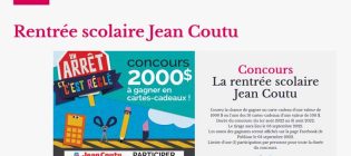 Concours La rentrée scolaire Jean Coutu Un arrêt et c’est réglé