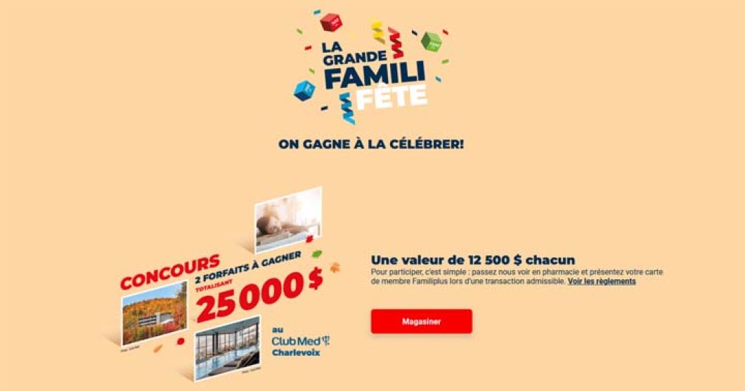 Concours Familiplus La grande Familifête d’automne par Familiprix