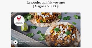 Concours Le poulet qui fait voyager