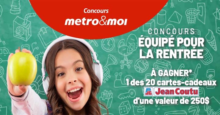 Concours Metro Retour à l’école