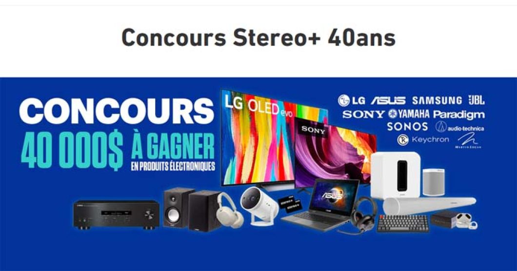 Concours Stéréo Plus 40 ans