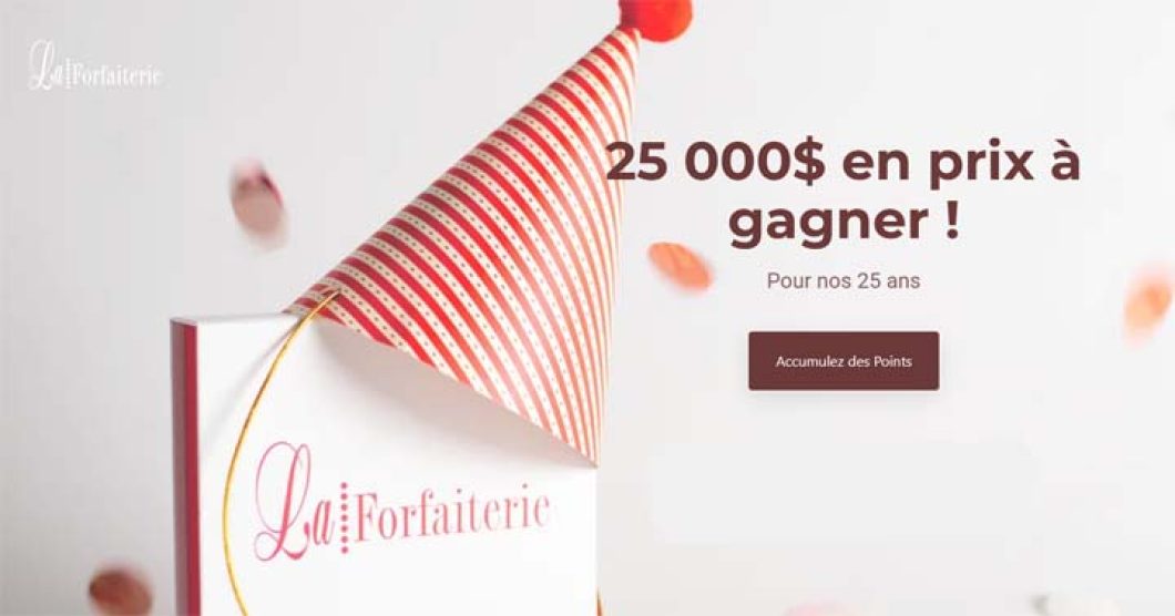 Concours 25 ans La Forfaiterie